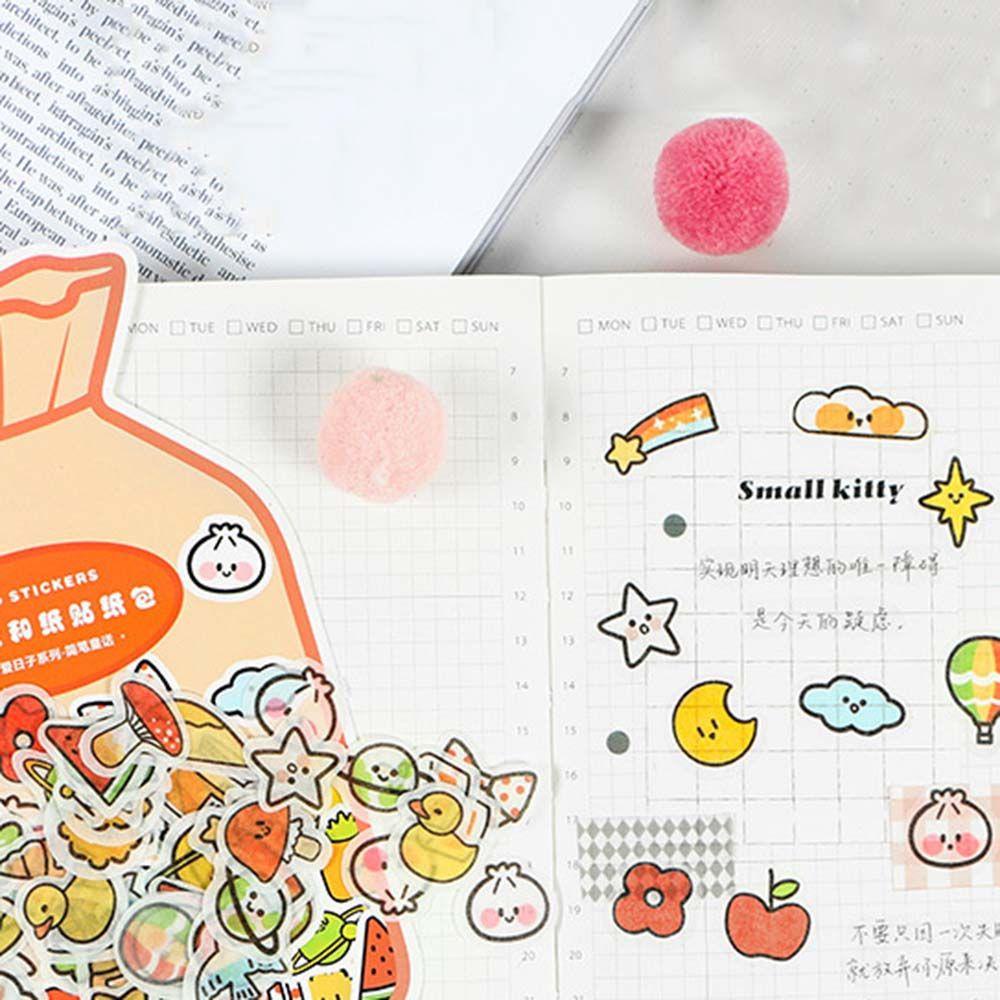 Stiker Dekorasi Agustina Mini Lucu Tangan Akun Album Diary Lovely Day Series DIY Stickers
