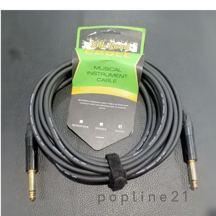 Kabel Jack Gitar SILK ROAD LN101-5 / Cable Guitar SILKROAD 5M GOLD