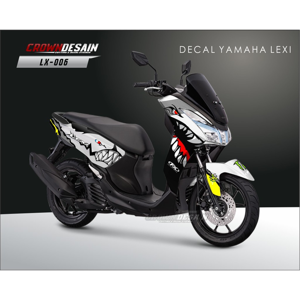 Jual Decal Lexi Putih Fullbody Hiu Putih LX006D Indonesia Shopee Indonesia