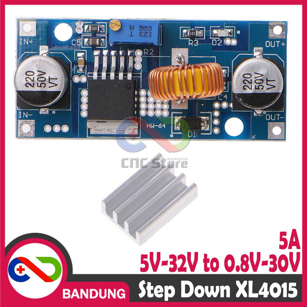 XL4015 DC TO DC STEP DOWN BUCK CONVERTER 5A 0.8V-30V TO 5V-32V REGULATOR STEPDOWN