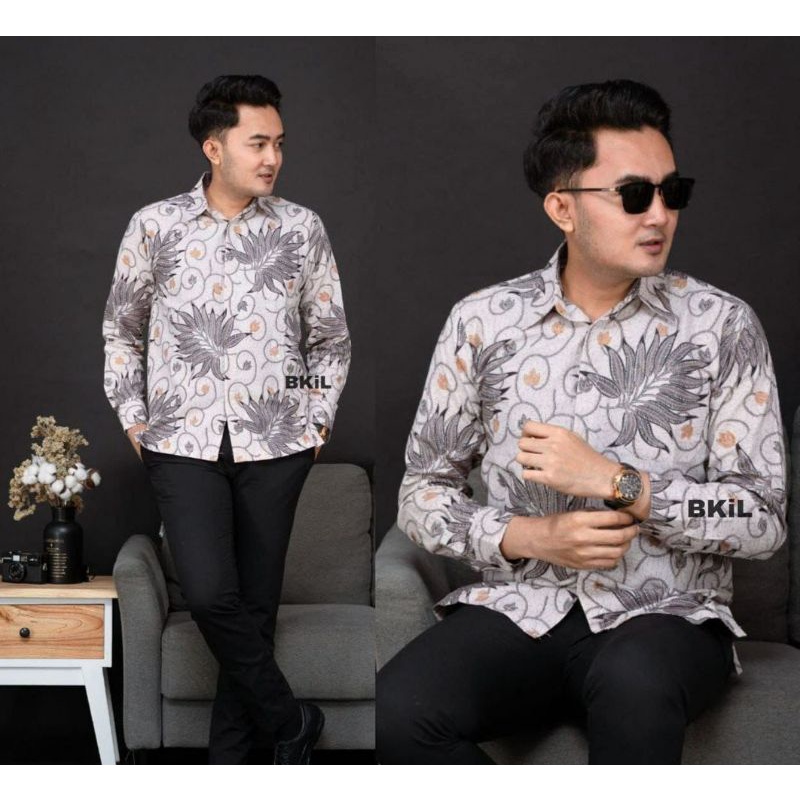 KEMEJA BATIK LENGAN PANJANG COD BERGABUNG LAH MURAH MERIAH MOTIF MODERN