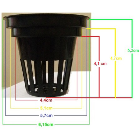 Suplier Netpot / Net Pot Hidroponik Aquaponik Diameter 4.5cm Sd 6cm 80zEaOSrBkbD