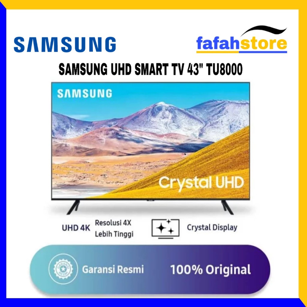 SAMSUNG SMART TV UHD 43" TU8000 MURAH