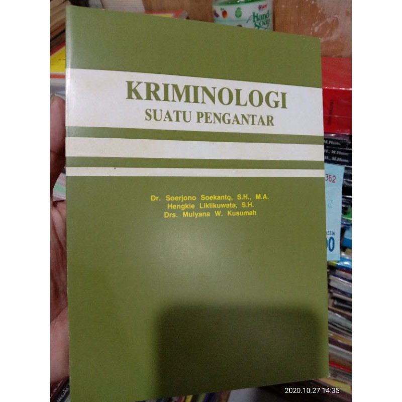 KRIMINOLOGI SUATU PENGANTAR