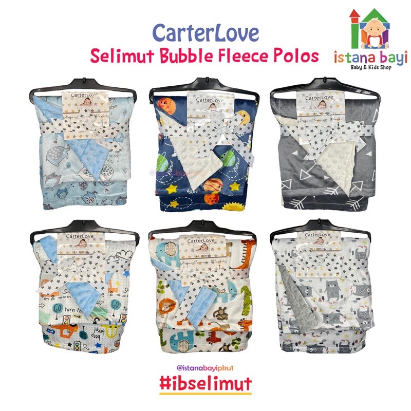 Carterlove Selimut double flecee Cotton Face - Selimut bayi premium