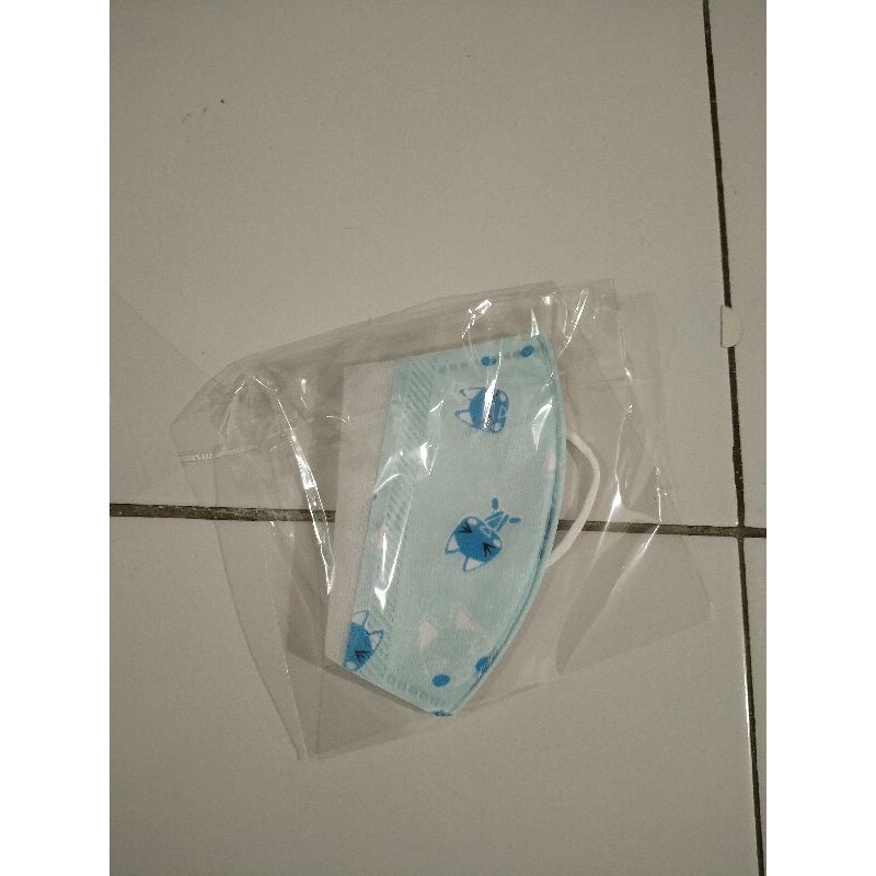 masker duckbill anak motif cowok ecer satuan