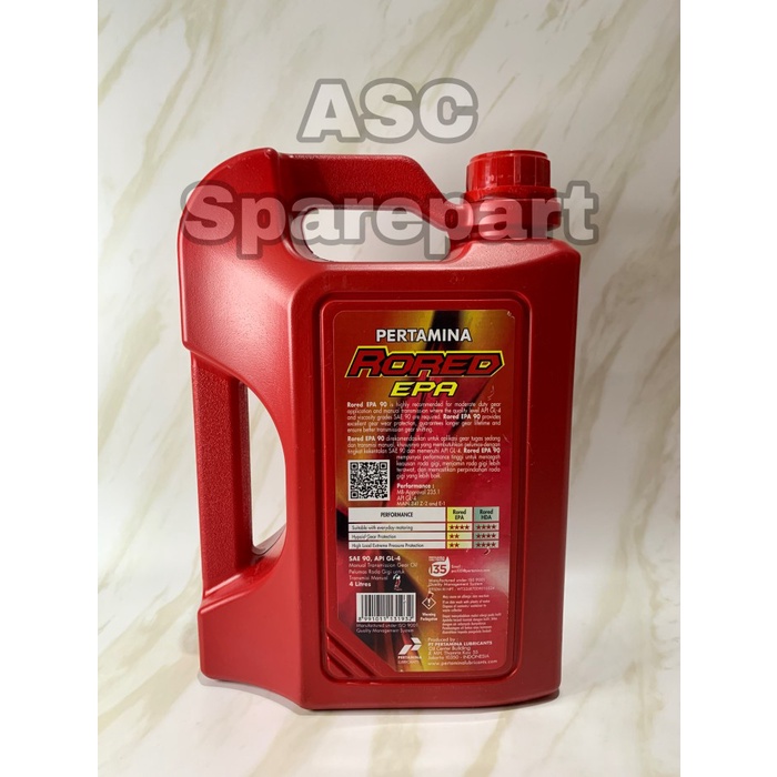 Oli Pertamina Rored Epa Sae 90 Galon Original #98