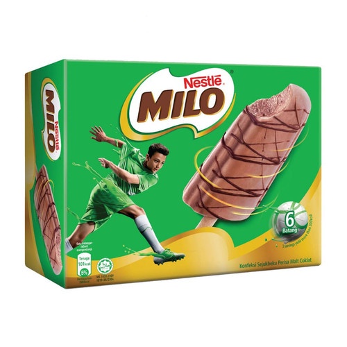 

NESTLE MILO ICE CREAM STICK ISI 6 PCS PER BOX ES KRIM MILO BOX ISI 6 STICK