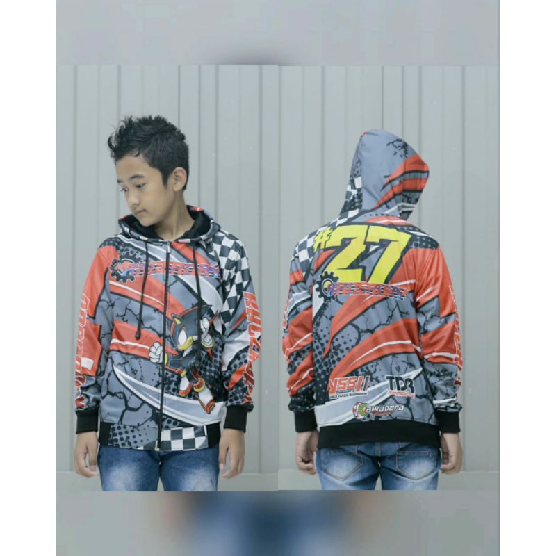 JAKET RACING HELL RACING START ANAK  UMUR 7 SAMPAI 12 TAHUN