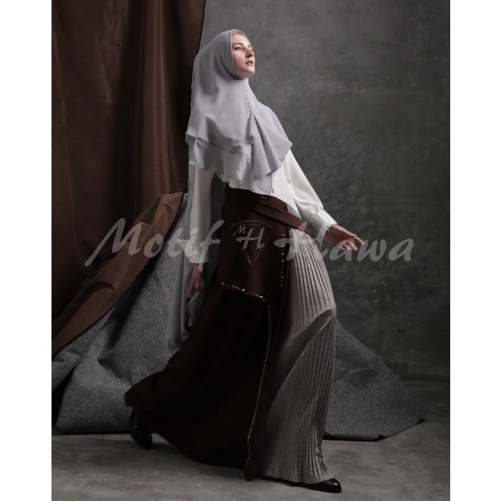 Gamis Syar'i Premium Motif Hawa MV - MHS PREMIUM