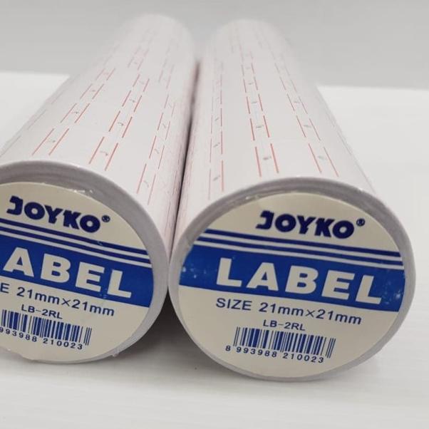 

➢ Kertas Label Harga LB 2RL Joyko 1 Baris Kelipatan 10 ☁