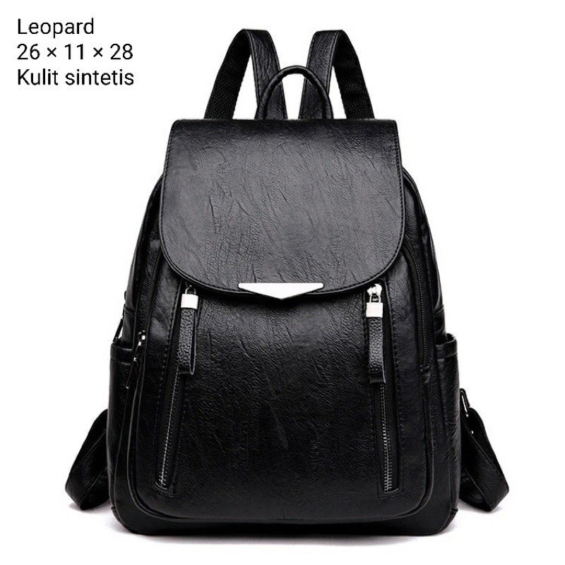 tas ransel wanita classic tas kulit backpack wanita backpack lather polos simple elegant cuteu