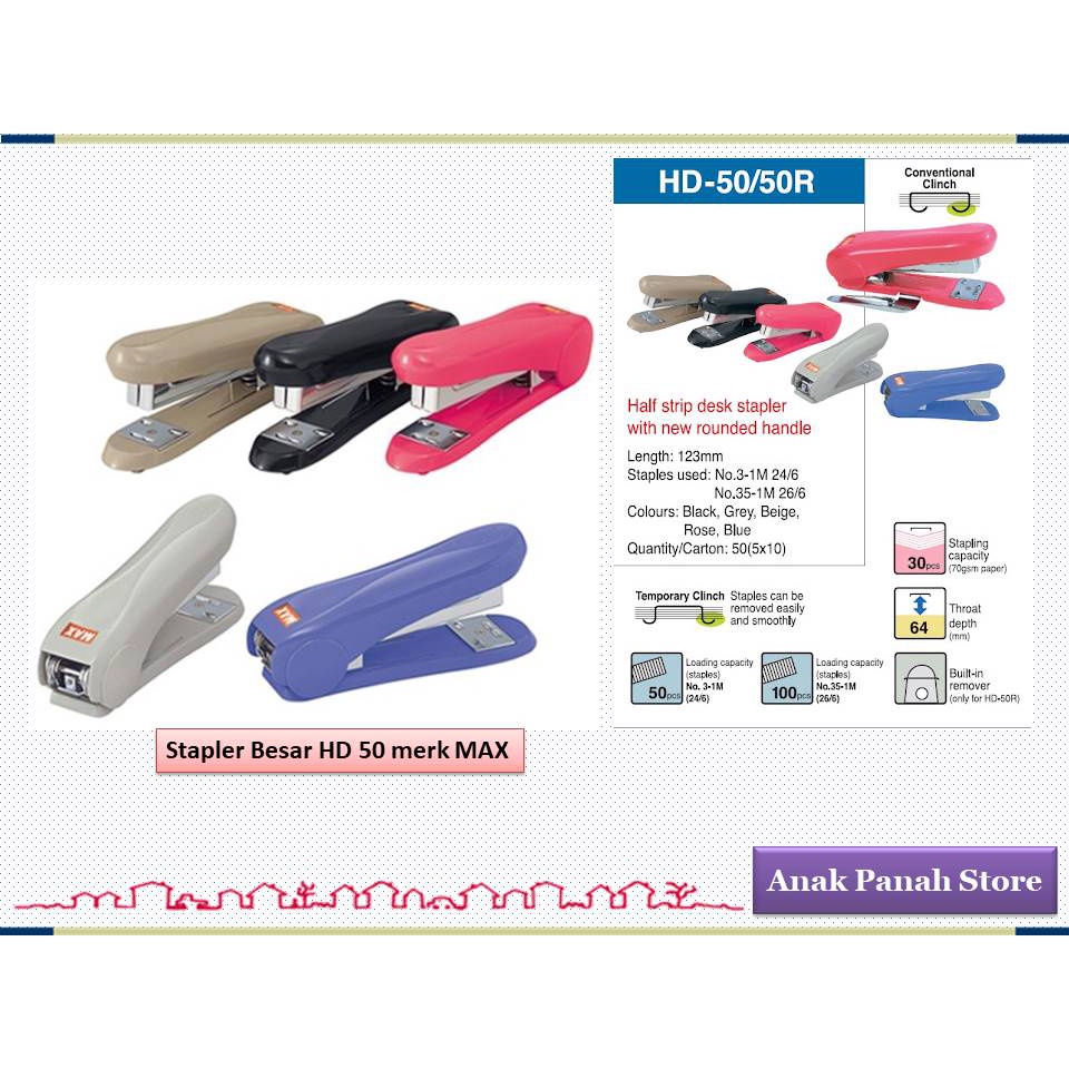 

Stapler Besar HD 50 Merk MAX