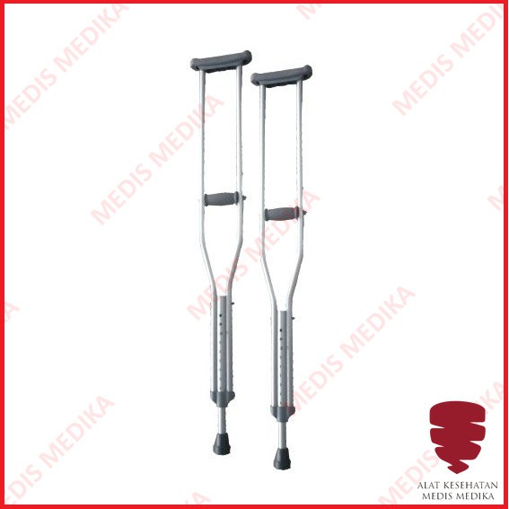 Crutch Kruk Tongkat Ketiak Size S M L Alat Bantu Jalan Sepasang Small Medium Large