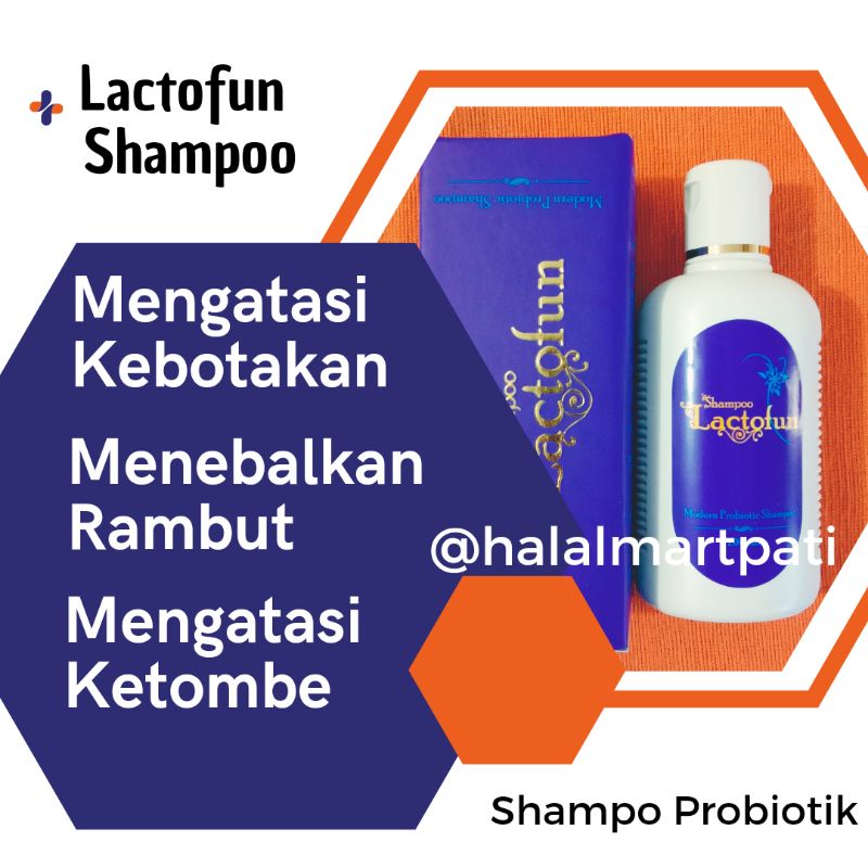 Shampoo Probiotik Lactofun Menebalkan Menumbuhkan Penebal Penumbuh Rambut Anti Ketombe Botak Rontok