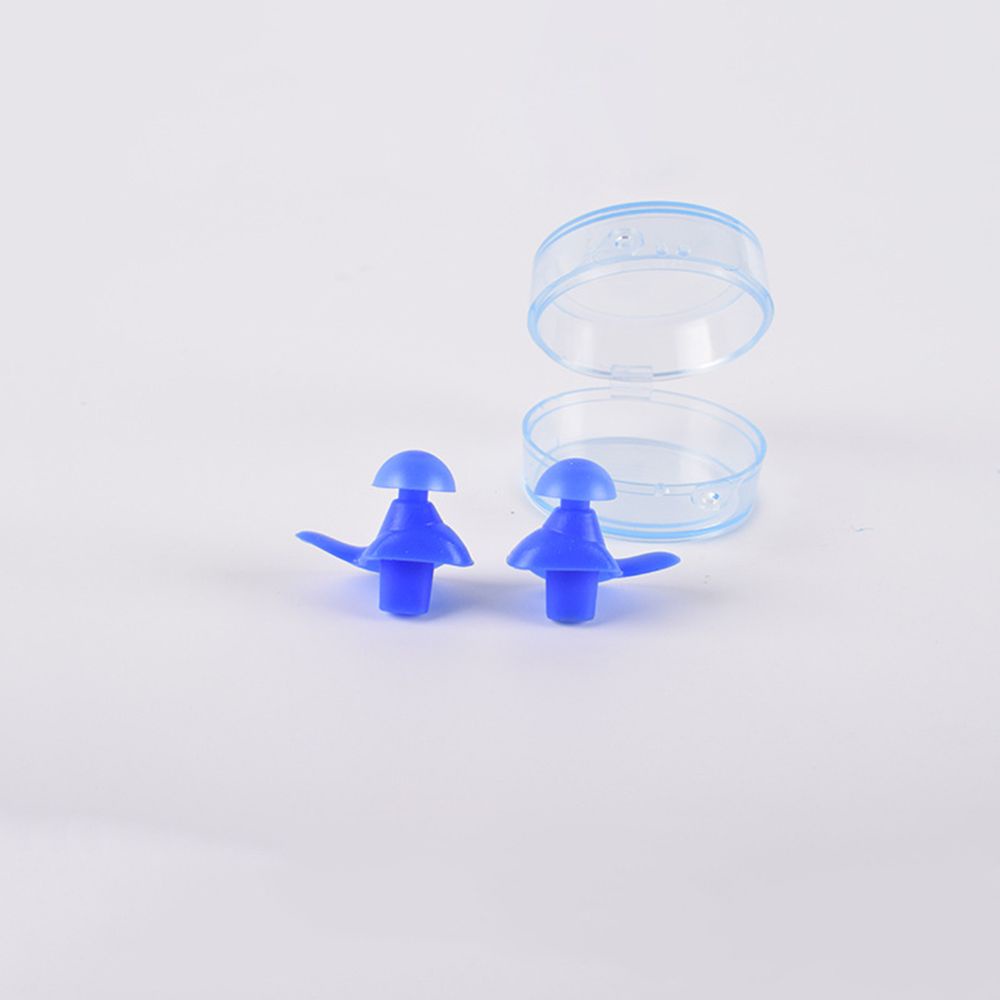 Top 1 Pasang Earplug Silikon Lembut Anti Air / Debu / Kebisingan Multi Warna Aksesoris Renang / Diving