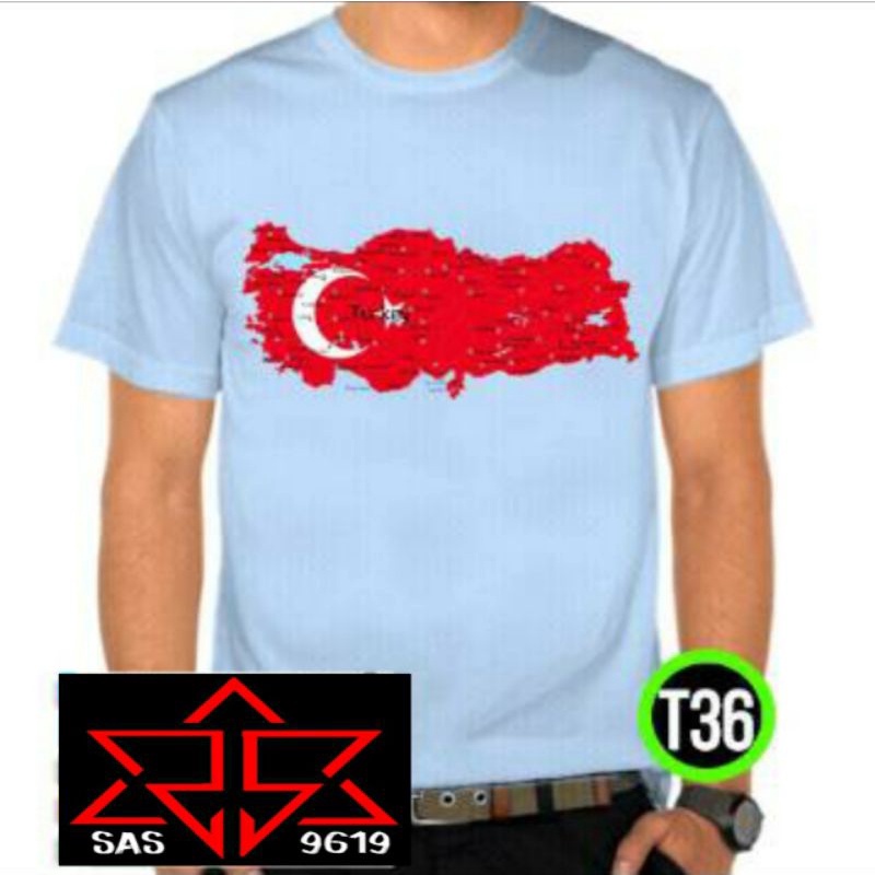 KAOS t-shrit baju bendera turki distro turki ERDOGAN