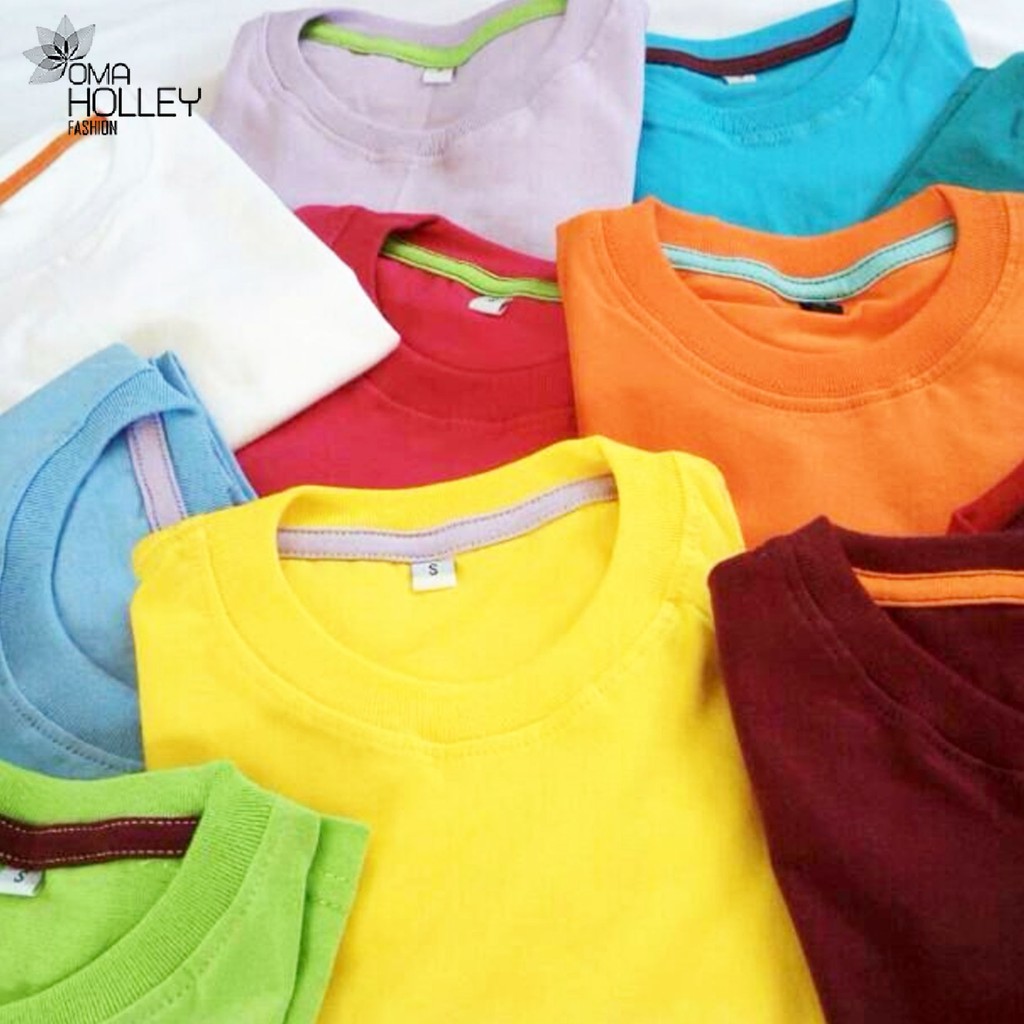 (COD) OH Fashion Kaos Polos Anak 9-14 tahun bahan cotton #1033