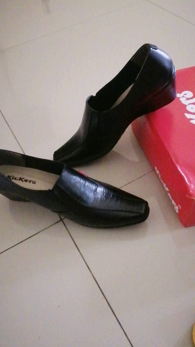 Sepatu Kickers - Sepatu Pantofel Wanita Cewe Formal Kerja Kantor Guru Pns Kulit Asli