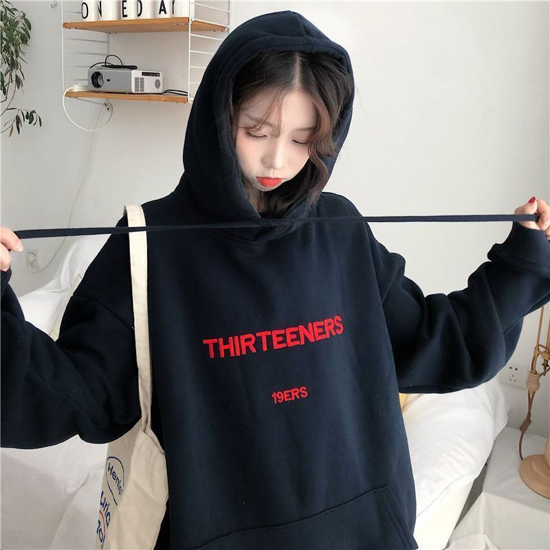 Hoodie Jumper BIGSIZE (S - 6XL) Jaket THIRTEENERS Korean Harajuku Style Oversize S M L XL 2XL XXXL XXXXL 5XL Black Hitam Jumbo Unisex