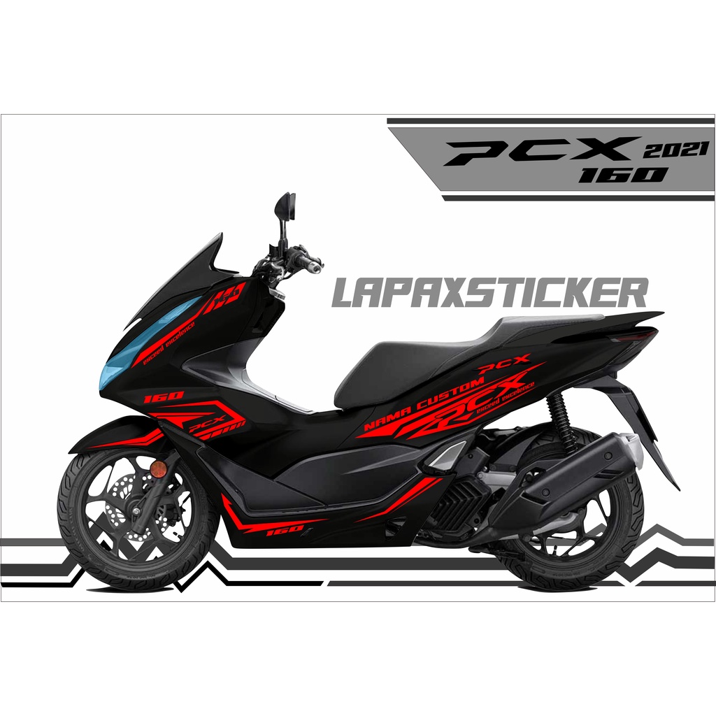 stiker motor pcx 160 cutting sticker striping pcx 2021 new (1)