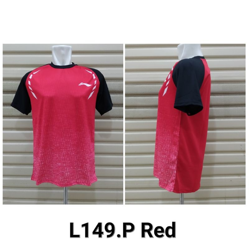 Baju Badminton /Kaos Bulutangkis L149 Polos / Atasan Bulutangkis / Seragam Olahraga