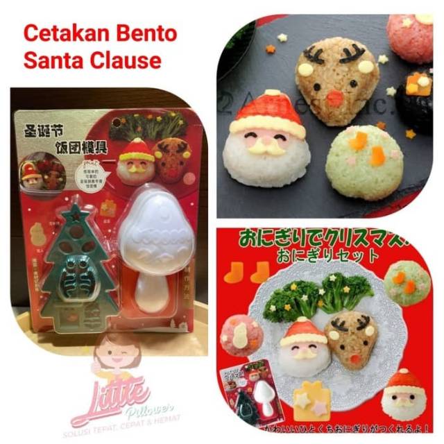 (BENTO SANTA CLAUSE) cetakan bento santa clause/bento rice mold santa christmas