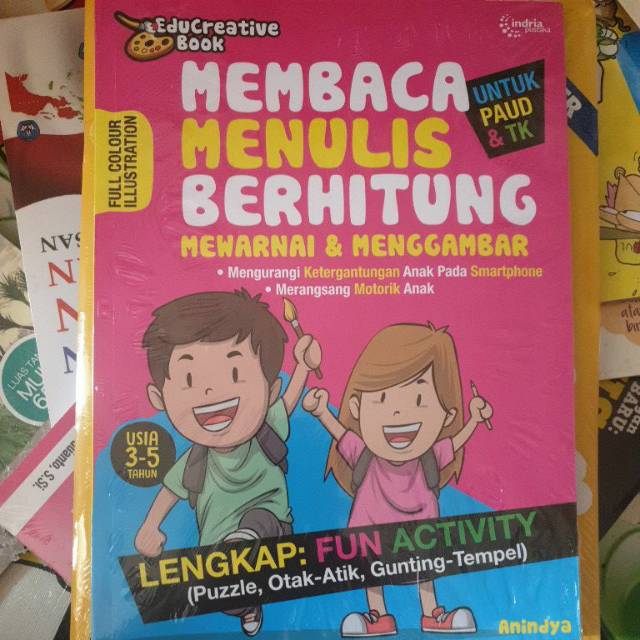 Membaca,Menulis,Berhitung,Mewarnai & Menggambar Untuk Paud & Tk