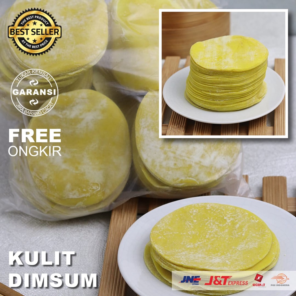 kulit dimsum gyoza dim sum warna kuning 1kg (-+330)