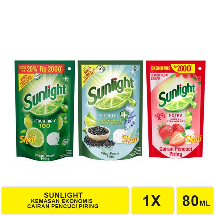 SUNLIGHT JERUK NIPIS SABUN CUCI PIRING REFILL KEMASAN EKONOMIS