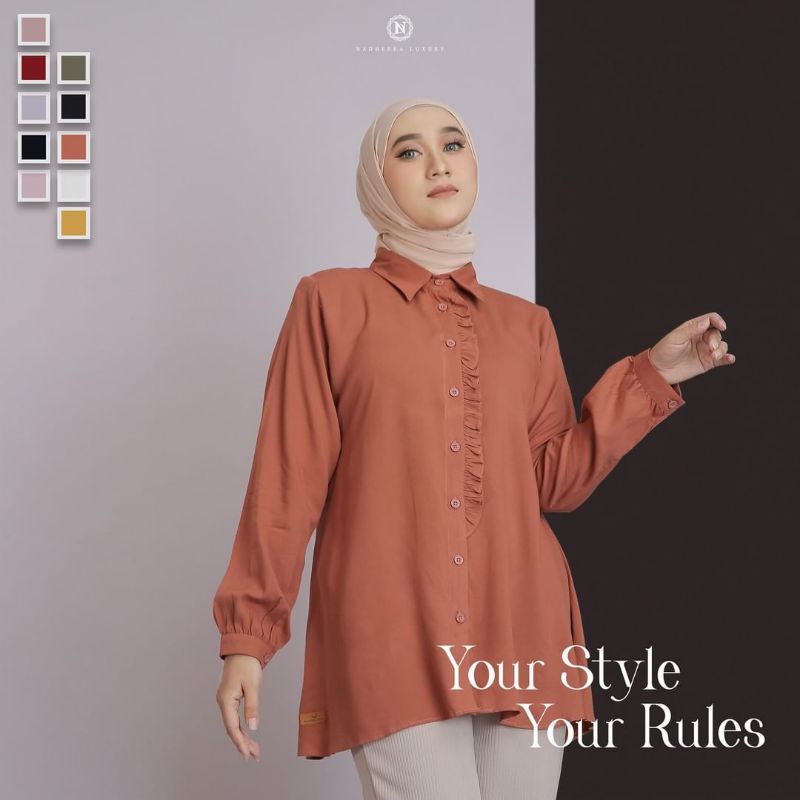 NADHEERA LUXURY - QAREEN BLOUSE BY NADHEERA LUXURY