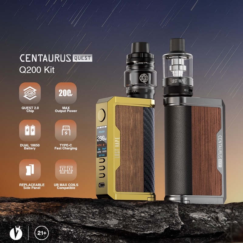 LOSTVAPE CENTAURUS Q200 Kit Mod