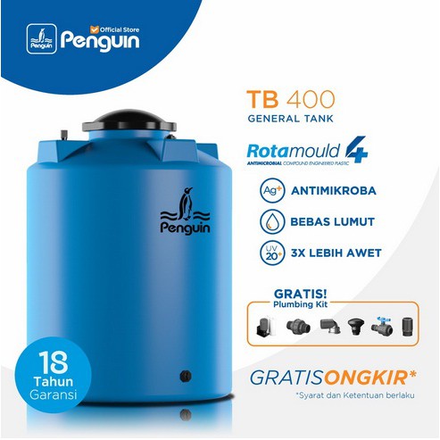 Tangki Air / Tandon / Toren merk Penguin tipe TB 400 (4100L)