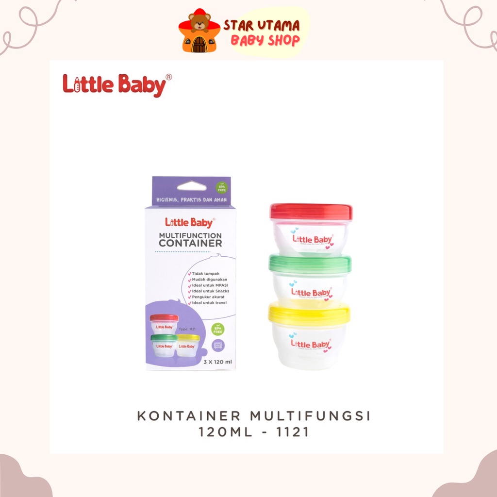 Kontainer Multifungsi  Little Baby  Multifunction Container 120ml 1121