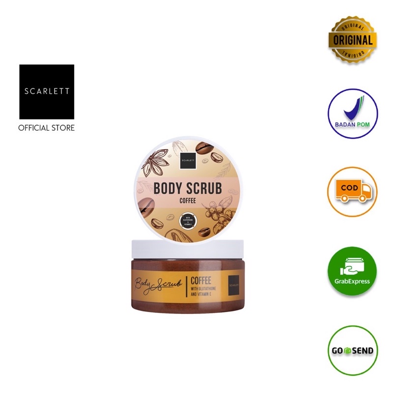 Scarlett Whitening Body Scrub Coffee