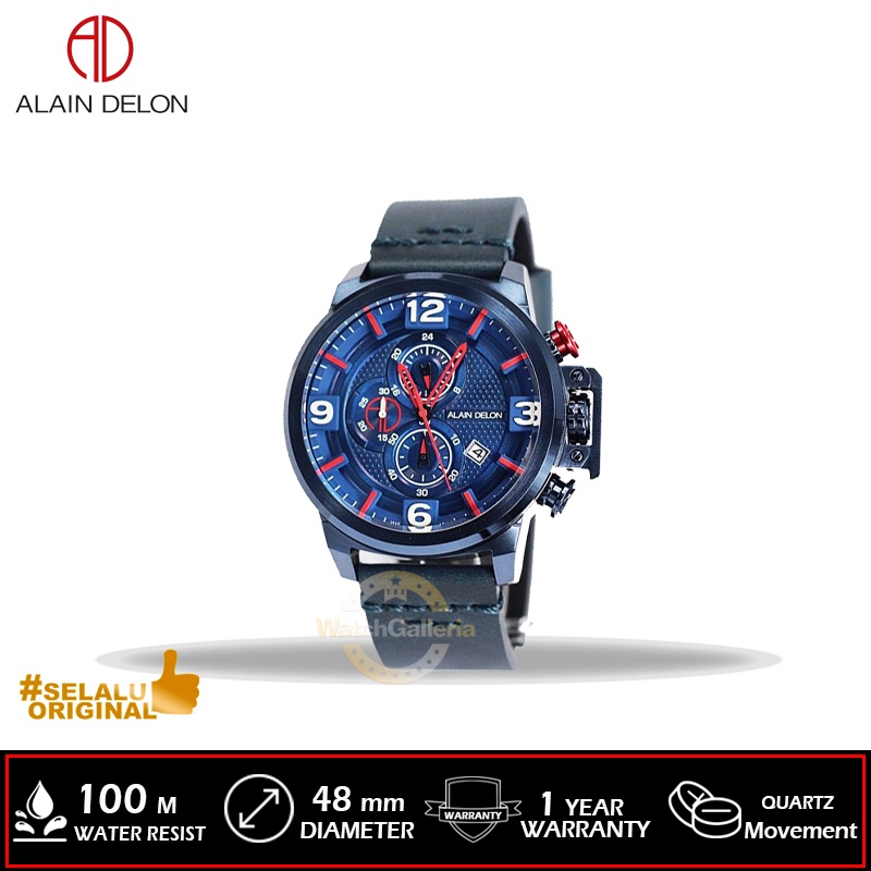 Jam Tangan Analog Man ALAIN DELON AD419-1885C Original Murah