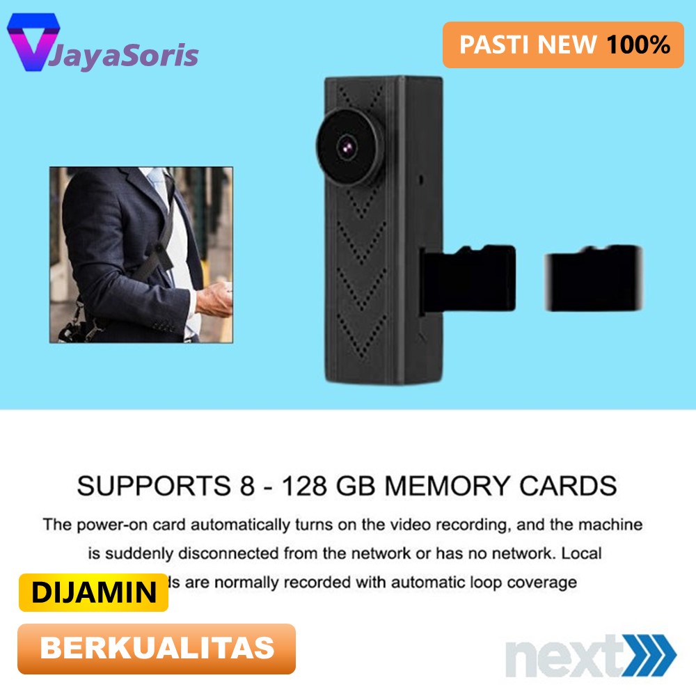 KAMERA PENGINTAI MINI WIFI JARAK JAUH TANPA KABEL CCTV MINI KECIL TERSEMBUNYI SPY CAM SPYCAM IP HIDDEN CAMERA OUTDOOR BENTUK KANCING BAJU TERHUBUNG HP ALAT KEAMANAN HOME SECURITY JS06