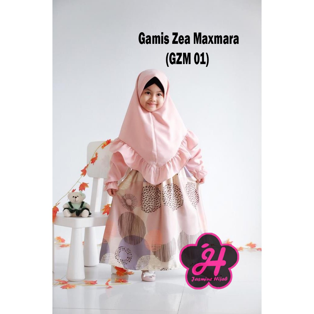 Gamis Anak set Khimar BY ZEA (GZM 01)