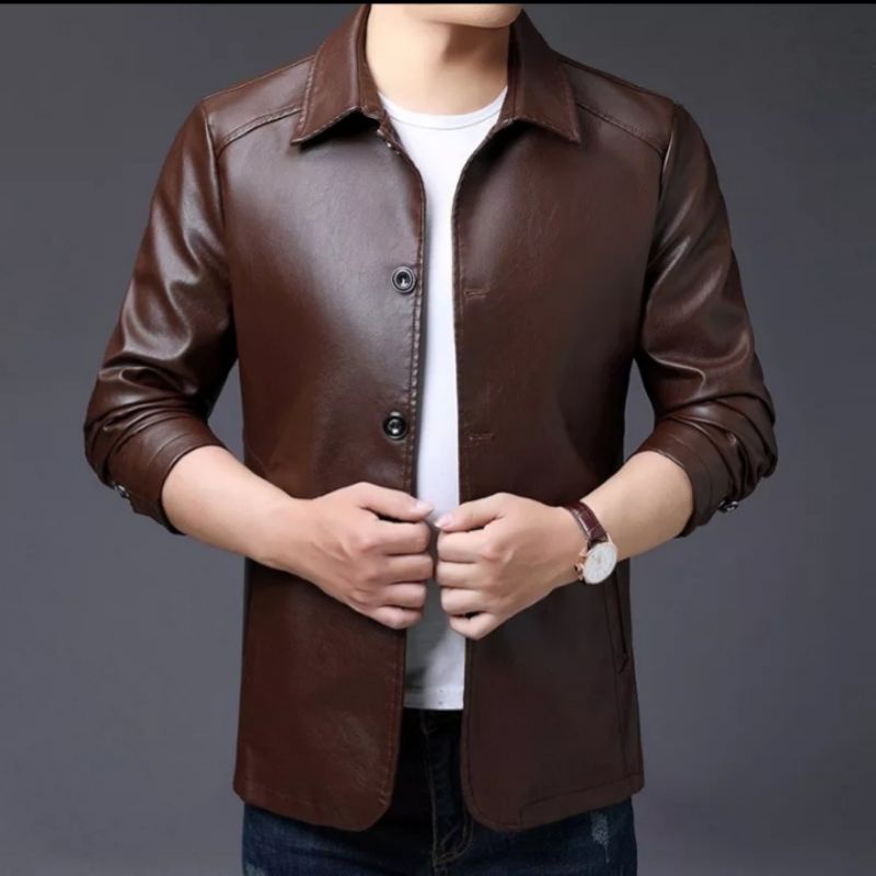 jaket pria semi kulit/jaket jas pria termurah/jas jaket jumbo