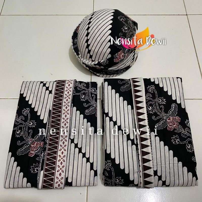 Set Jarik Instan + Blangkon Solo / Lereng Kembang