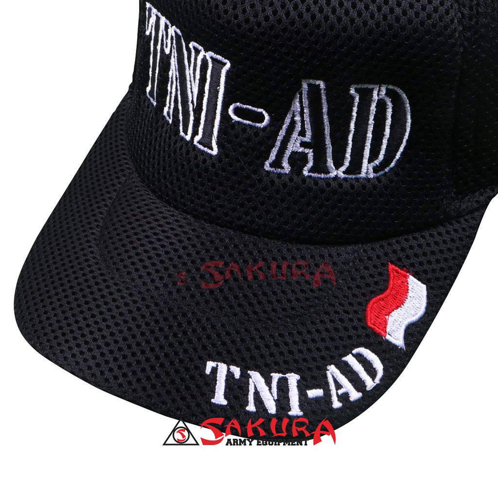 Topi Jaring Logo Tulisan TNI AD MP