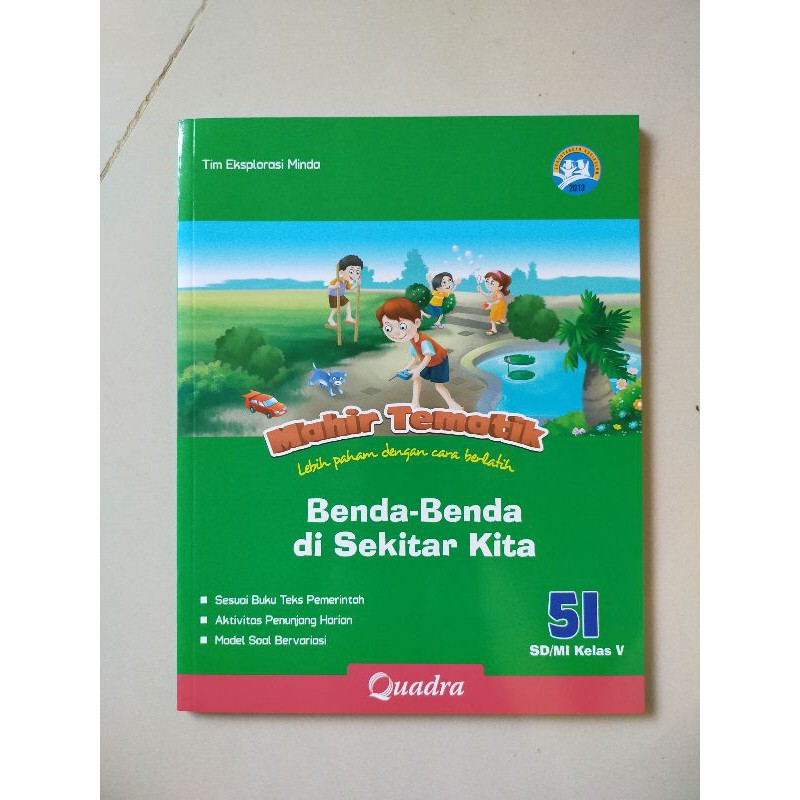 ORI satu paket buku mahir tematik K13 Quadra kelas 5 FGHI semester 2