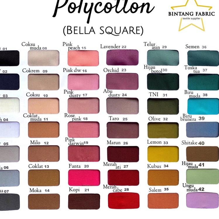 

PALING DIMINATI Buku Katalog Warna Kain Bintang Fabric ❅ 857
