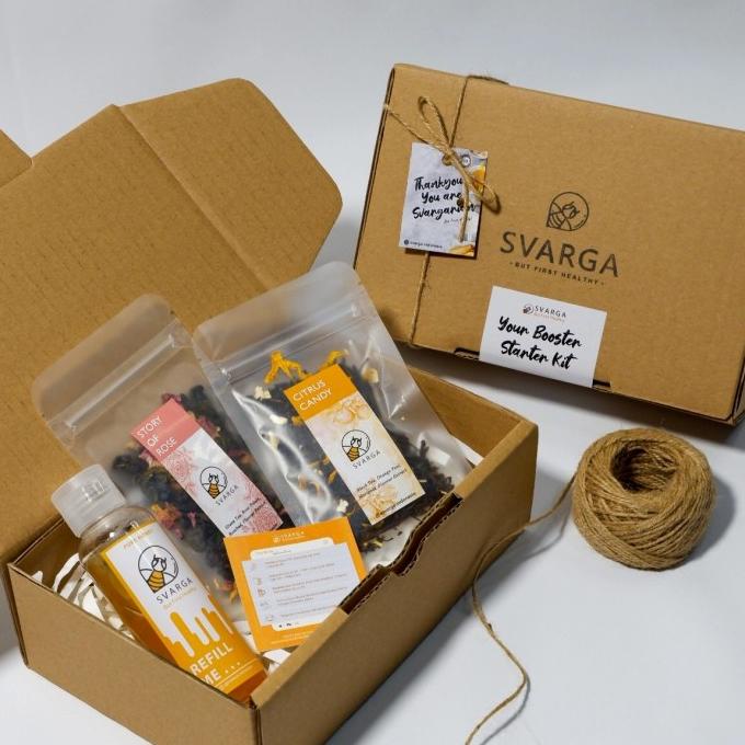 

Hampers Parcel Gift Box Raw Honey & Artisan Tea Blend Svarga C