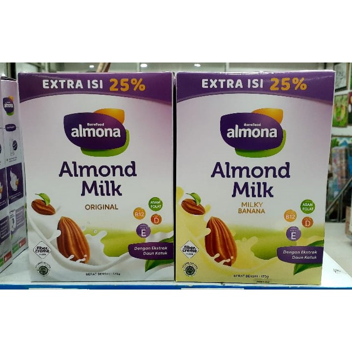 Almona Almond Milk Asi Booster Coklat/Banana/Original Extra 25%