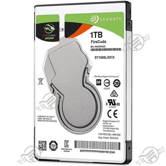 Jual NEW HDD Internal 2.5" SEAGATE Firecuda SSHD 1TB / HDD Notebook