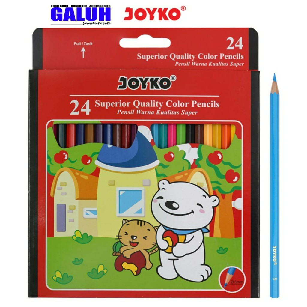 

Pensil Warna 24 Warna CP-24PB Joyko