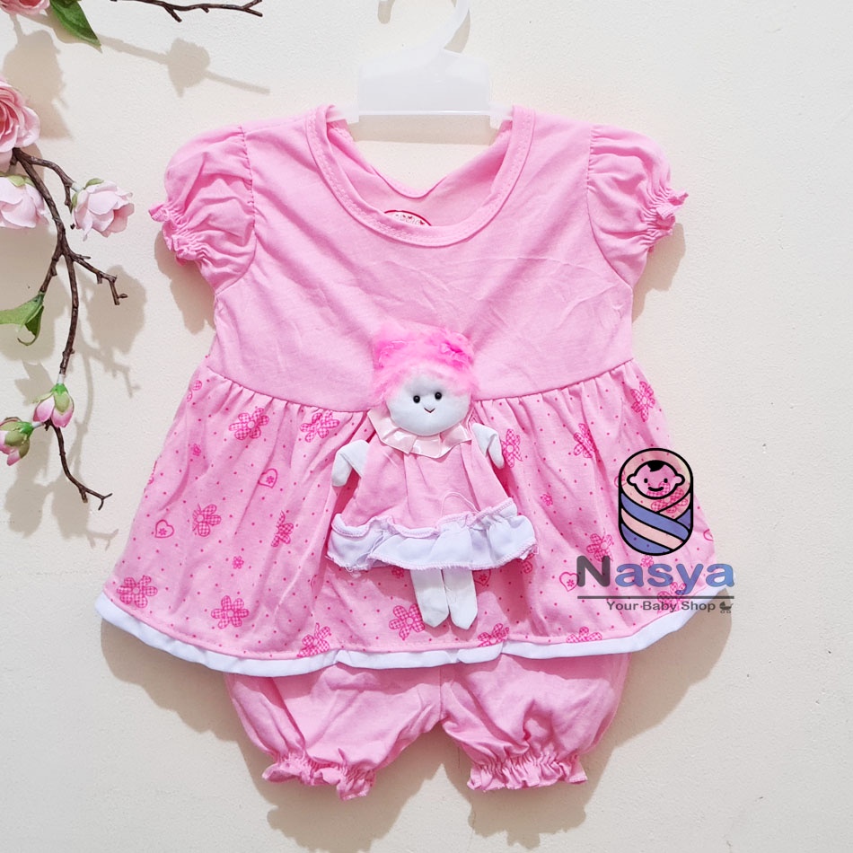 [N-073] Baju bayi perempuan boneka 3D / baju bayi lucu &amp; murah see see see