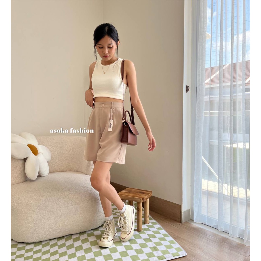 ASOKA Rae Pants 305 - Korean Short Pants - Celana Pendek Wanita