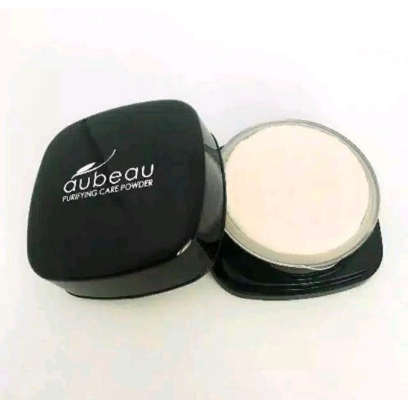 aubeau purifying care powder 15 gr/bedak tabur (01 transparent dan 03 L beige)